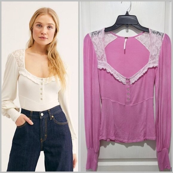 Free People Tops - Free People | Kissin’ Kate Top In Pink